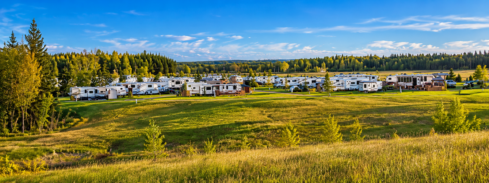 saplings for trees, campsite and rv parking in edmonton alberta